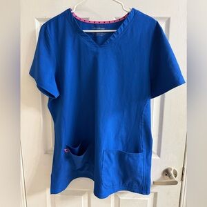 🩺2 for $20🩺 HeartSoul Blue Scrub Top